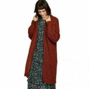 Wild Fable Bronze Long Cardigan Sweater Small NWT